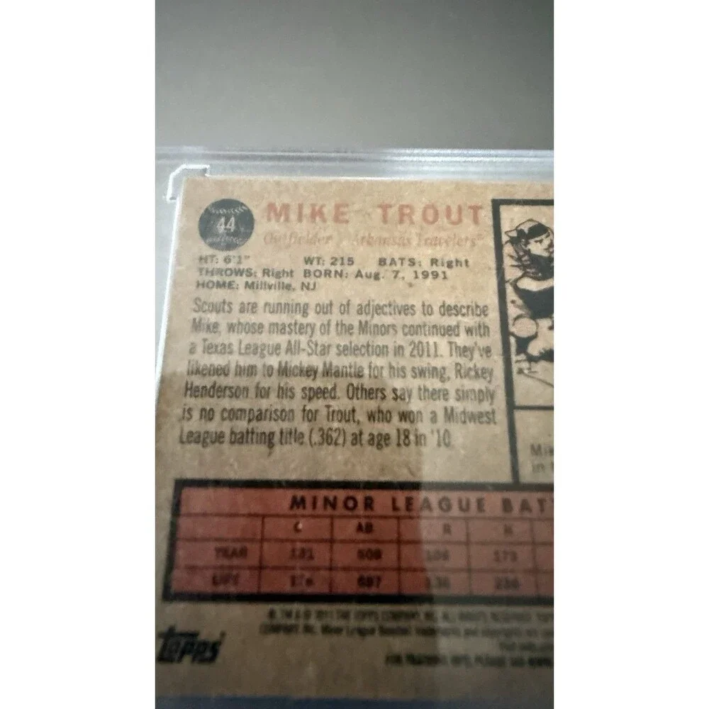2011 Topps Heritage Minor League Edition - Mike Trout #44 (RC)